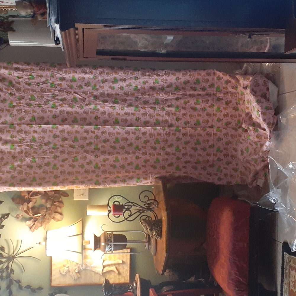 Pink monkey banana print fabric